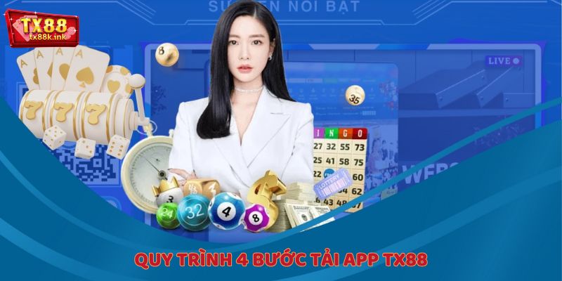 Quy trình 4 bước tải app TX88