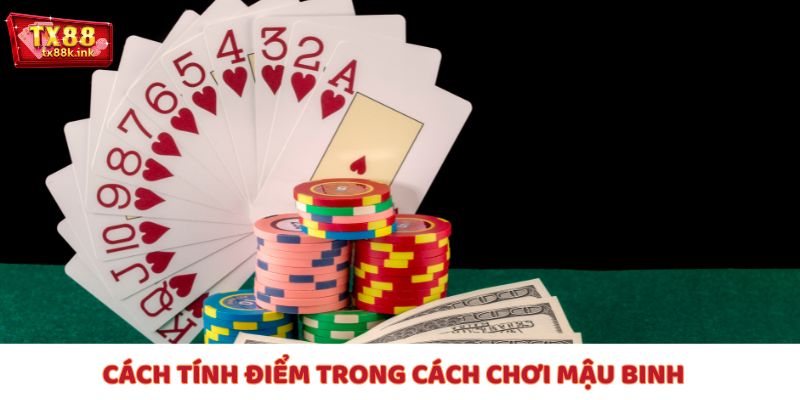 Cách chơi mậu binh - So từng chi, cộng điểm để xác định người thắng